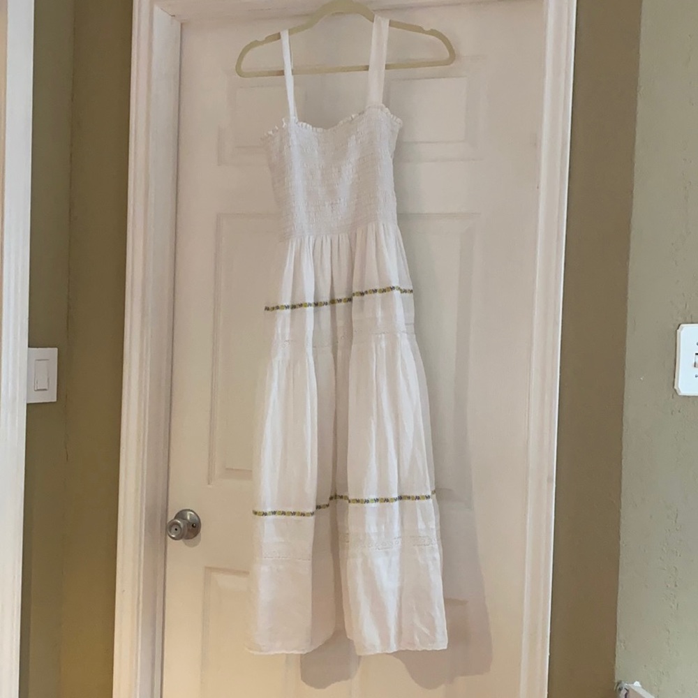 White garden dress